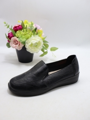 Półbuty damskie na płaskim (39-43) DTA1-1 BLACK