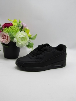 Buty sportowe damskie na płaskim (36-42) 12110-1 BLACK