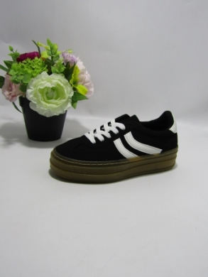 Buty sportowe damskie na płaskim (36-41) 6487 BLACK