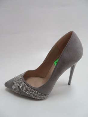 Czółenka damskie na szpilce (36-41) B84 GREY