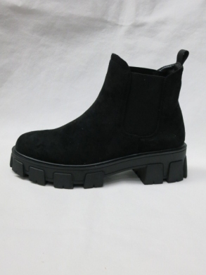 Botki damskie na płaskim (36-41) DE323S BLACK