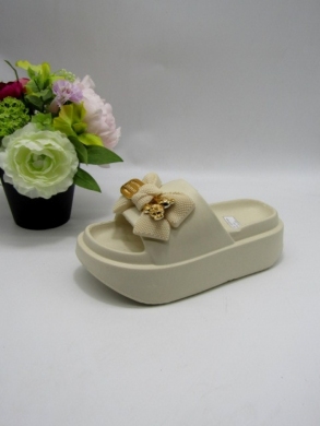 Klapki damskie na płaskim (36-41) LU029 BEIGE