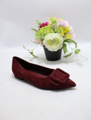 Baleriny damskie (36-41) H8-1030 WINE