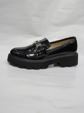 Mokasyny damskie na koturnie (36-41) DW013 BLACK