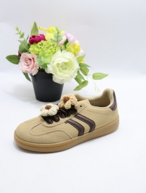 Buty sportowe damskie na płaskim (36-41) C3912 KHAKI