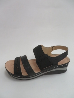 Sandały damskie na koturnie (36-41) 0-11 BLACK