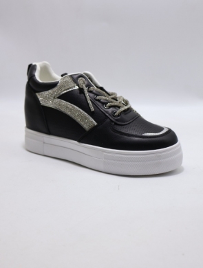 Buty sportowe damskie na koturnie (36-41) WW091 BLACK
