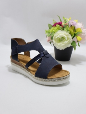 Sandały damskie na koturnie (36-41) F6705 BLUE