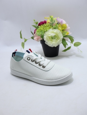 Buty sportowe damskie na płaskim (36-41) 8957-2 WHITE