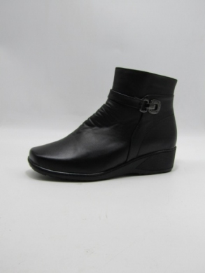 Botki damskie ocieplane na koturnie (37-42) B107 BLACK