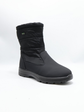 Kozaki damskie ocieplane na płaskim (37-42) JS3-B15 BLACK