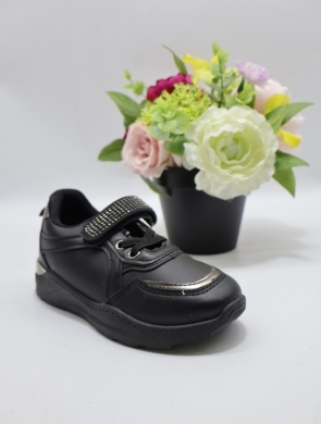 Buty sportowe dziewczęce (24-29) WW069 BLACK