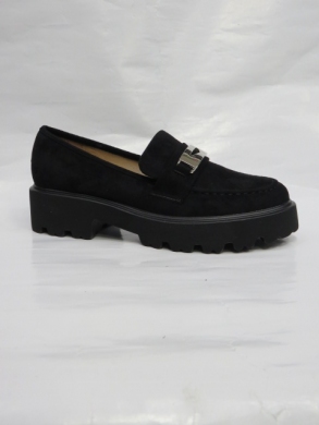 Mokasyny damskie na koturnie (36-41) DW012 BLACK