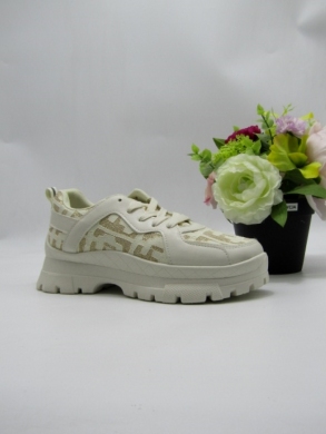 Buty sportowe damskie na płaskim (36-41) VL172 BEIGE