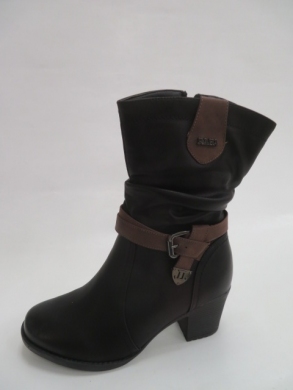 Kozaki damskie ocieplane na obcasie (36-41) F5053-1