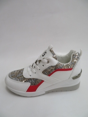 Buty sportowe damskie na koturnie (36-41) XN-121 WH/RED