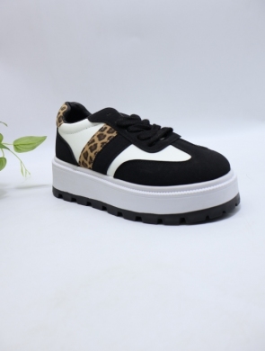 Buty sportowe damskie na płaskim (36-41) 88202 BLACK