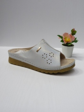 Klapki damskie na koturnie (36-41) 7AA229 SILVER