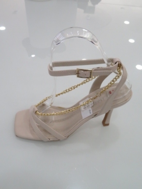 Sandały Damskie na szpilki (36-40) NF-66 BEIGE