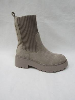 Botki damskie na płaskim (36-41) JJ27 KHAKI