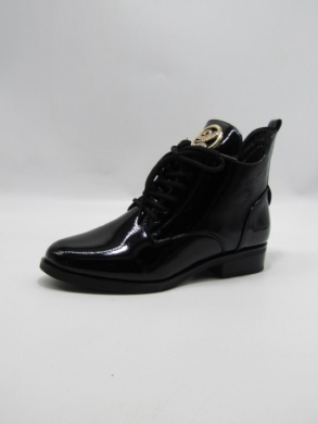 Botki damskie ocieplane na płaskim (36-41) 2637-2 BLACK