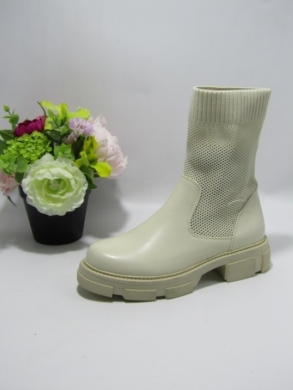 Botki damskie na płaskim (36-41) A786 BEIGE