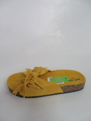 Klapki damskie na płaskim (36-41) TL8-45 YELLOW