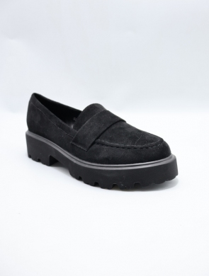 Mokasyny damskie na płaskim (36-41) H2230-1 BLACK