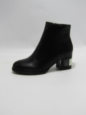 Botki damskie ocieplane na obcasie (36-41) 6074-1 BLACK