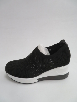 Buty sportowe damskie na koturnie (36-41) HQ257 BLACK