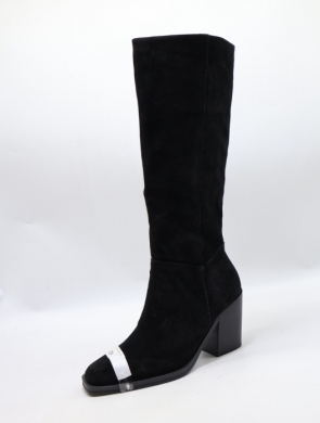 Kozaki damskie na obcasie (36-41) 2704 BLACK