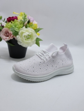 Buty sportowe damskie na płaskim (36-41) SJ2370-2 WH