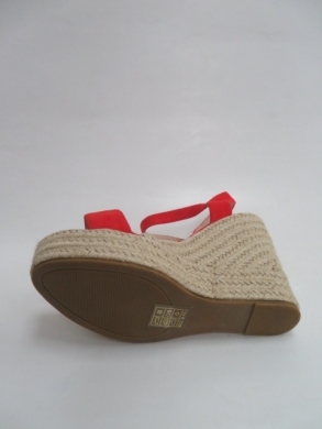 Sandały damskie na koturnie (36-40) 7067 RED