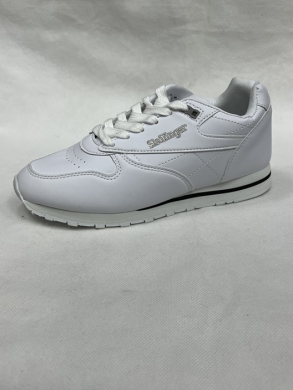 Buty sportowe damskie na płaskim (37-41) SLA-06 WHITE