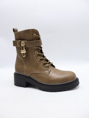 Botki damskie ocieplane na obcasie (36-41) RXJ272 TAUPE