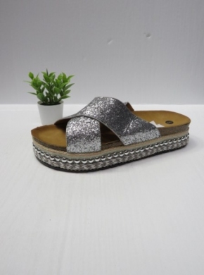 Klapki damskie na koturnie (36-41) YT-20 SILVER