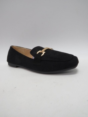 Mokasyny damskie na płaskim (36-41) LL66-201 BLACK