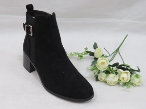 Botki damskie ocieplane na obcasie (36-41) DA67 BLACK