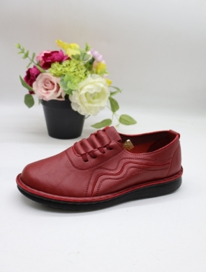 Półbuty damskie na płaskim (36-41) 60699-6 RED