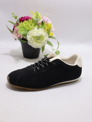 Buty sportowe damskie na płaskim (36-41) 6032 BLACK