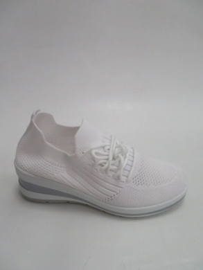 Sportowe Damskie na koturnie (36-41) 2123 WHITE