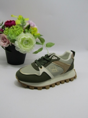 Buty sportowe damskie na płaskim (36-41) 309-21 GREEN