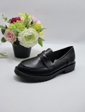 Mokasyny damskie na płaskim (36-41) 0-633 BLACK