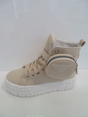 Trampki damskie na płaskim (36-41) GD-HR-30 BEIGE