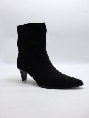 Botki damskie ocieplane na obcasie (36-41) 6372 BLACK