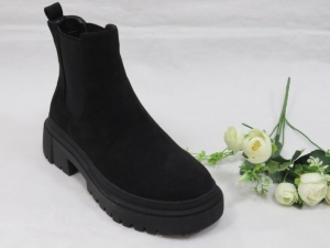 Botki damskie jesienne na koturnie (36-41) JJ10 BLACK
