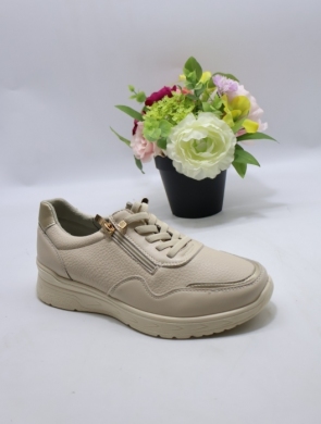 Buty sportowe damskie na płaskim (36-41) BK616 BEIGE