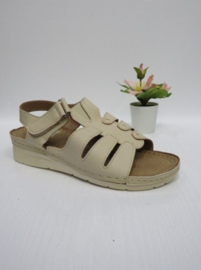 Sandały damskie na koturnie (36-41) KH1101 BEIGE