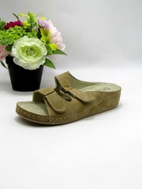 Klapki damskie na płaskim (36-42) Y508-8 BEIGE