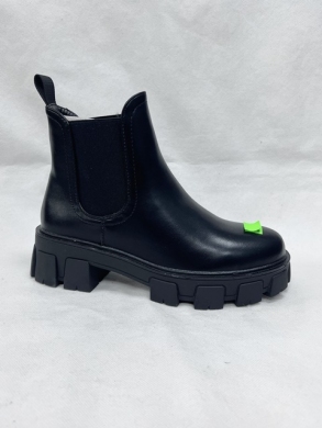 Botki damskie na płaskim (36-41) HBL-2 BLACK PU
